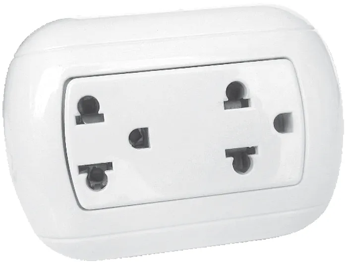 Toma Doble Ctierra Sobreponer