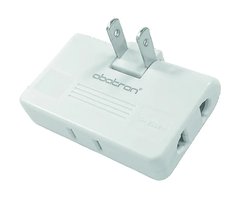 Adaptador Toma Triple Giratorio