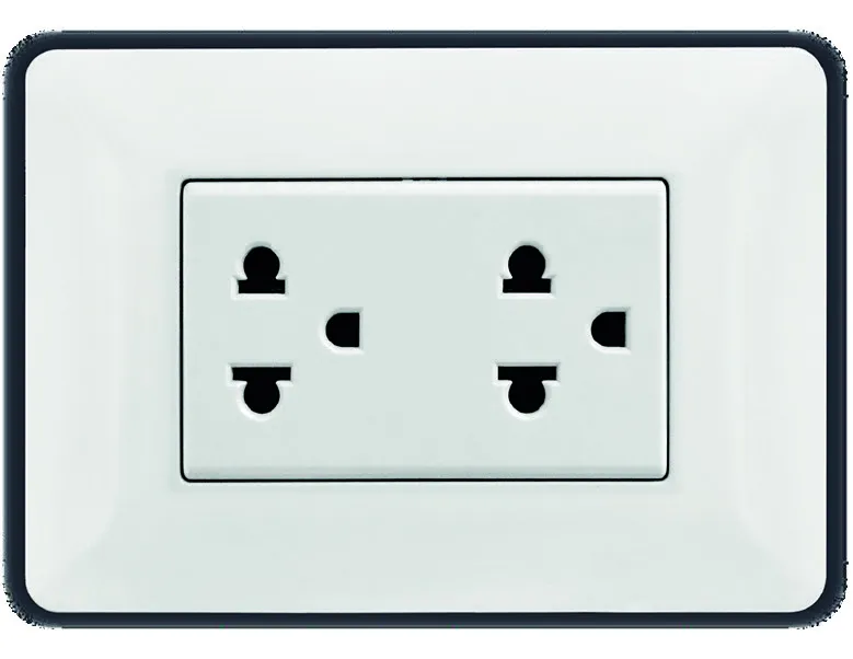 Tomacorriente Doble Con Tierra Empotrar