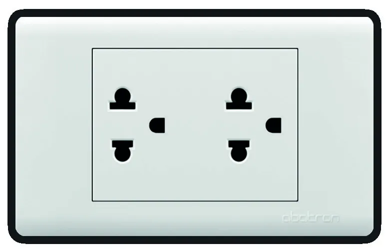 Tomacorriente Doble Con Tierra Empotrar