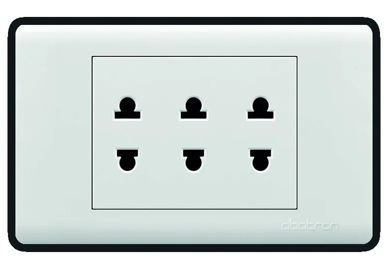 Tomacorriente Triple Empotrar