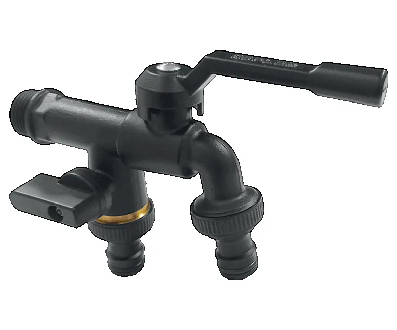 CAÑO JARDÍN LAVADORA BRONCE DELUXE NEGRO