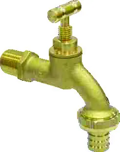 CAÑO JARDÍN PESADO BRONCE GRANIZADO