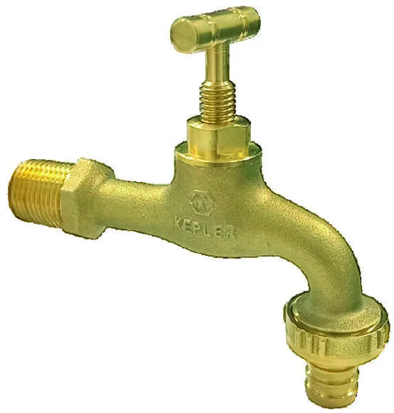 CAÑO JARDÍN PESADO BRONCE GRANIZADO PREMIUM