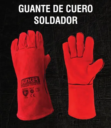 GUANTE DE CUERO SOLDADOR