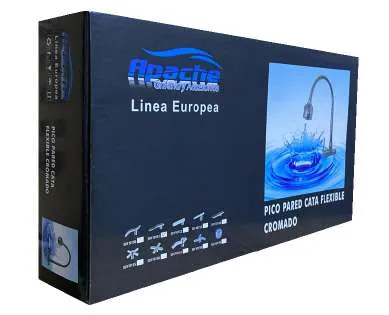 Pico a la pared flexible cromado Mod. Cata