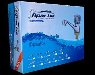 Llave lavatorio pesado cromado