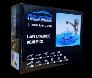 Llave lavatorio semi pesado cromado