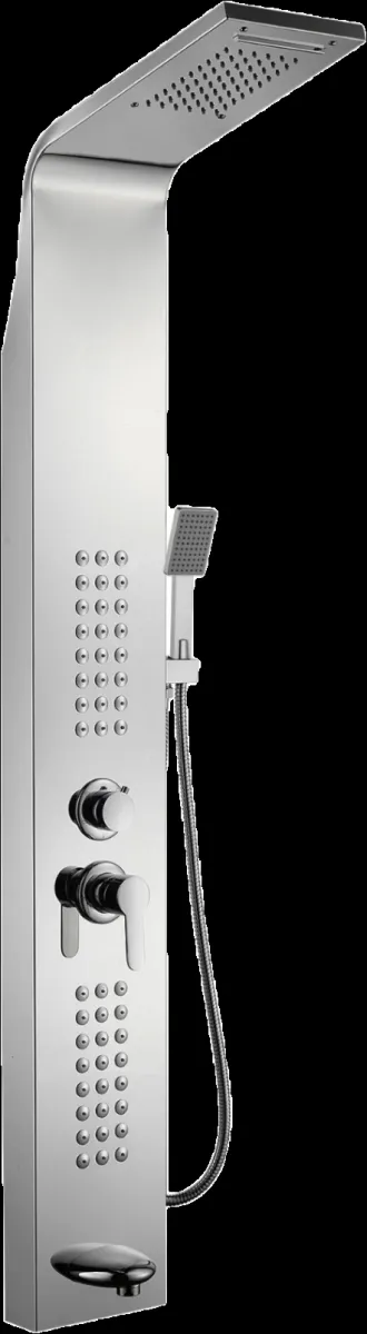 Kit panel de ducha acero