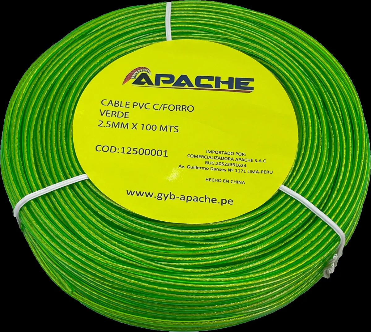 Cable de acero con forro PVC